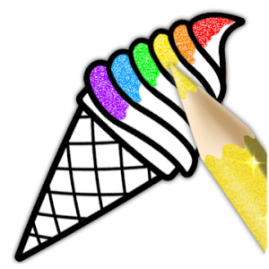 Glitter Ice Cream Coloring For Kids game Review