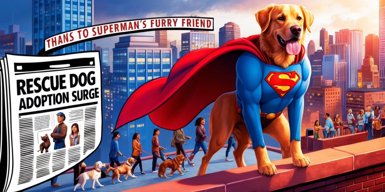 Superman’s Canine Sidekick Sparks Rescue Dog Adoption Surge